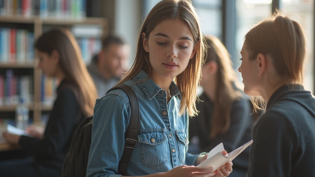 Internationale student op een Nederlandse universiteit, stellage met Nederlandse studenten